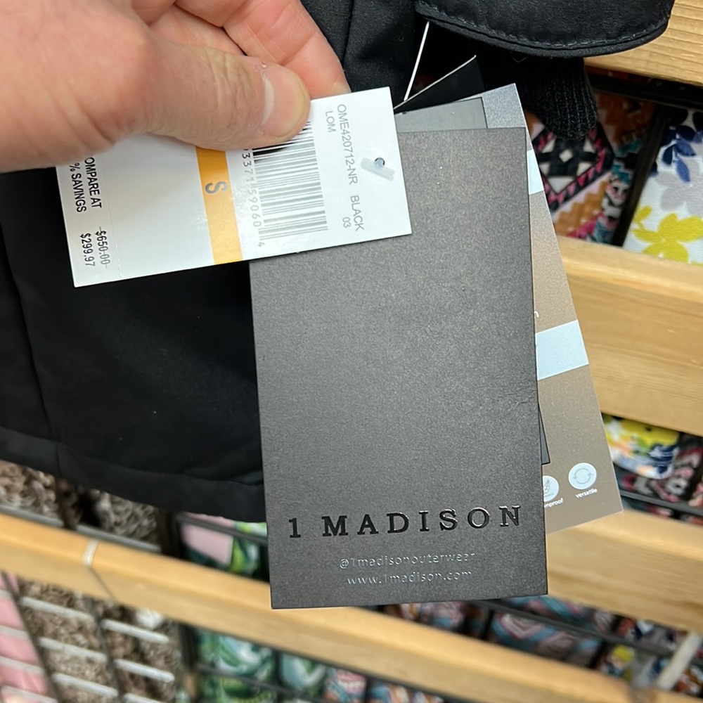 NWT,1 MADISON Detachable FOX FUR PARKA DOWN COAT,(black with black real fur) - Picture 7 of 17